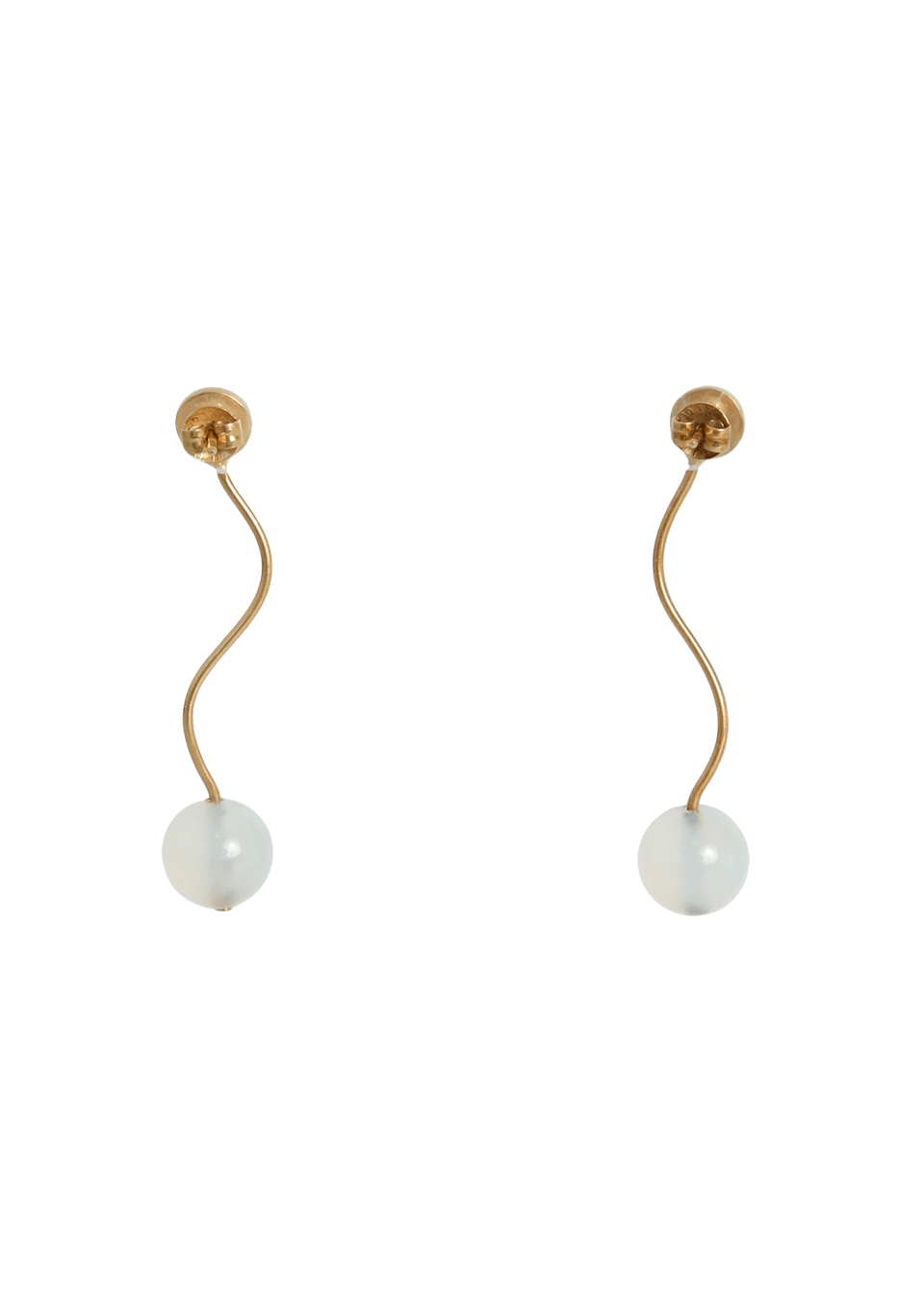 QUARTZ PENDANT 18K EARRING