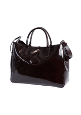 PATENT LEATHER ROSEAU SATCHEL BAG