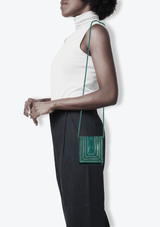 PATENT LEATHER SHOULDER BAG