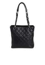 PETITE TIMELESS SHOPPING TOTE CAVIAR