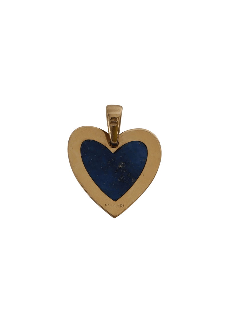 VINTAGE LAZULI HEART 18K PENDANT