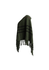 NOVA CHECK WOOL PONCHO P