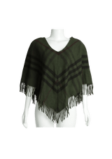 NOVA CHECK WOOL PONCHO P