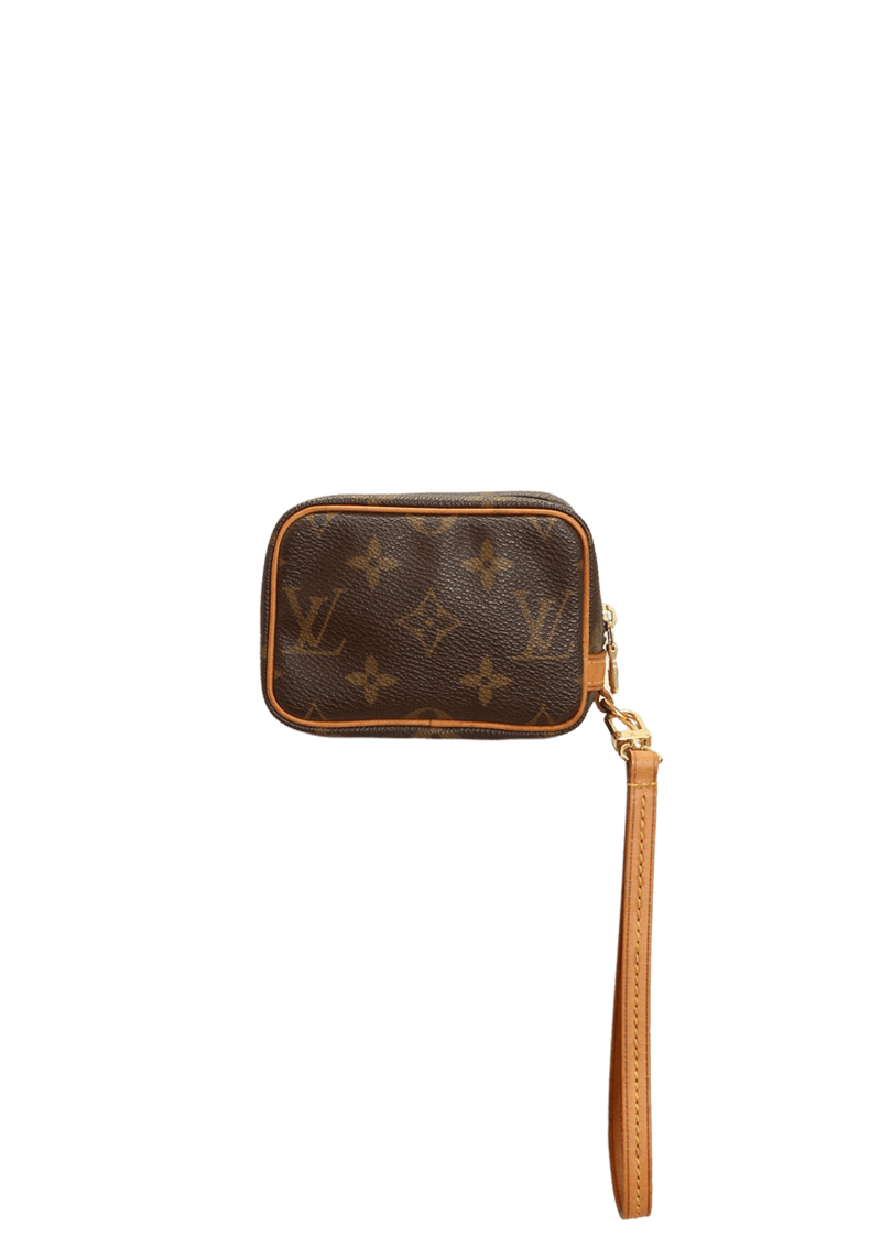 PORTA MOEDAS LOUIS VUITTON MONOGRAM WAPITY WRISTLET MARROM