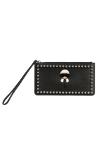 STUDDED KARLITO ZIP POUCH