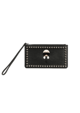 STUDDED KARLITO ZIP POUCH