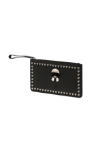 STUDDED KARLITO ZIP POUCH