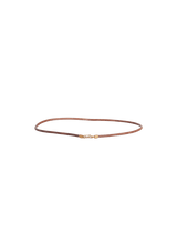 LEATHER AND GOLD BRACELET