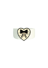 CC HEART BANGLE BRACELET