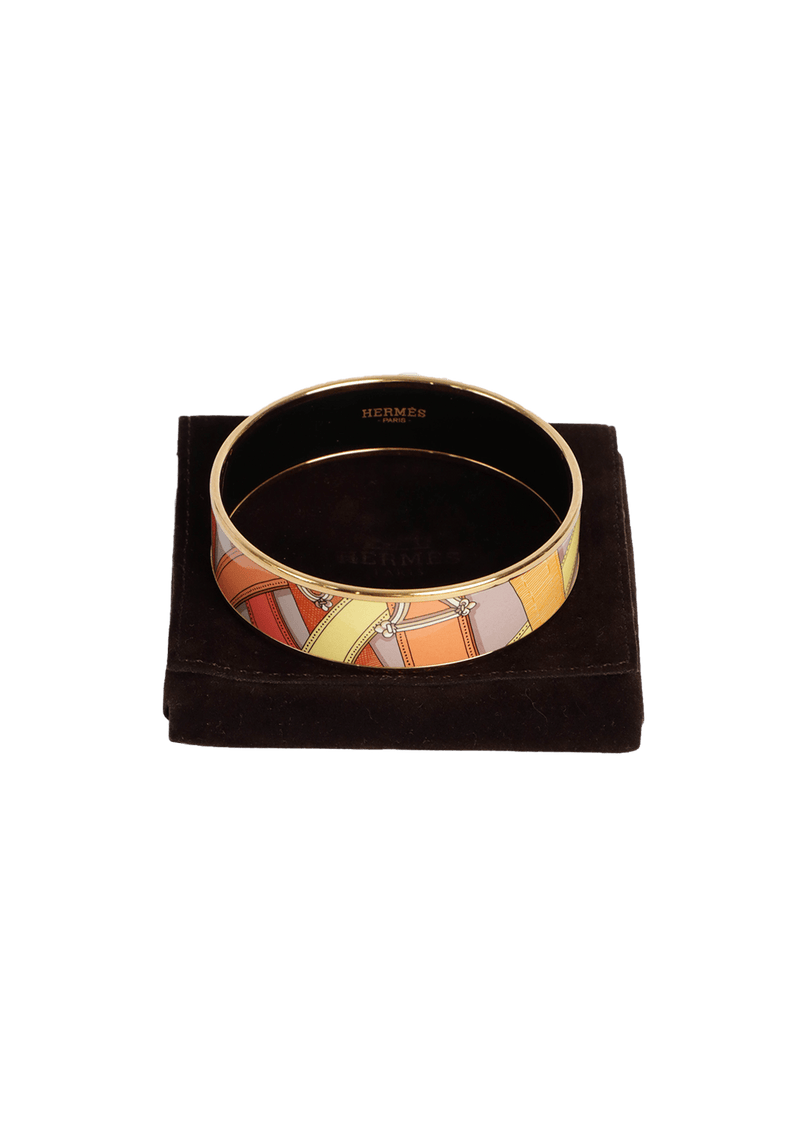 ENAMEL BANGLE BRACELET