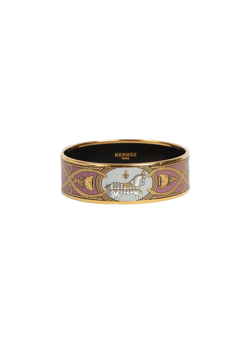 'GRAND APPARAT' ENAMEL BANGLE BRACELET