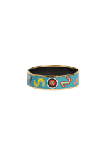 ENAMEL BANGLE BRACELET