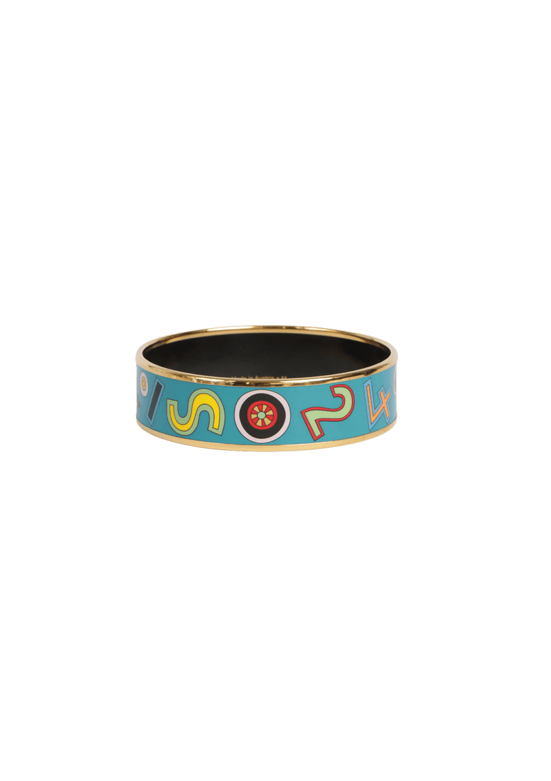 ENAMEL BANGLE BRACELET