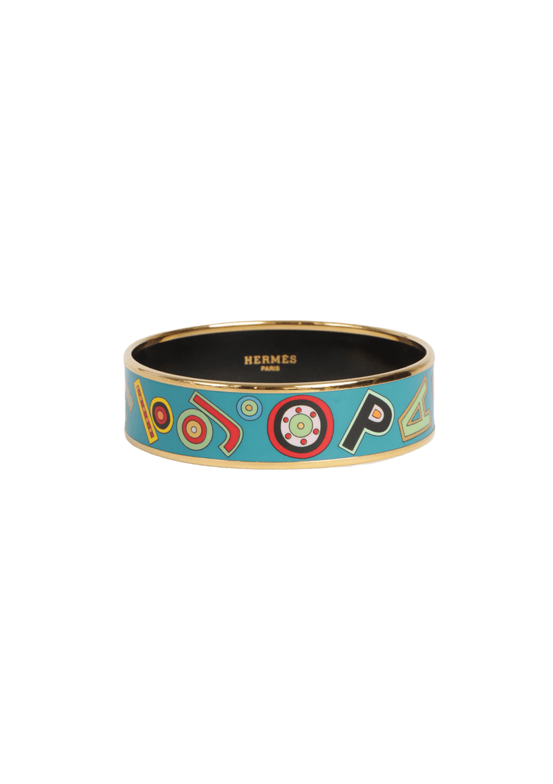 ENAMEL BANGLE BRACELET