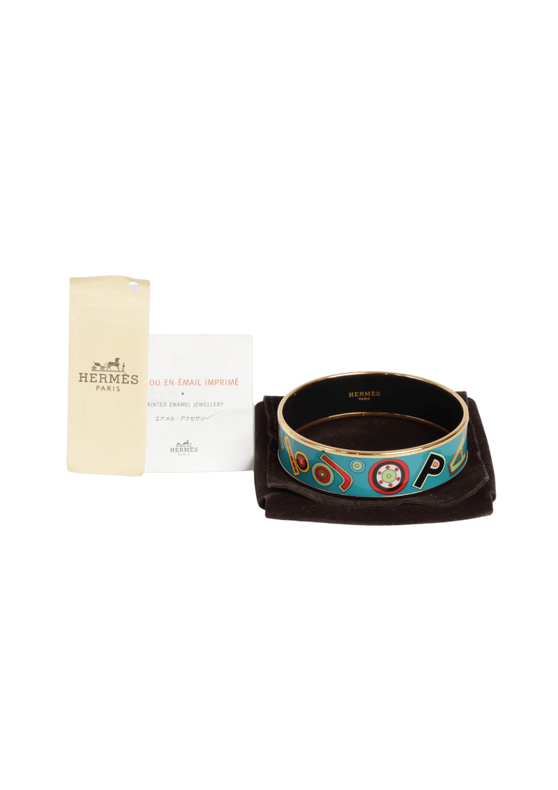 ENAMEL BANGLE BRACELET