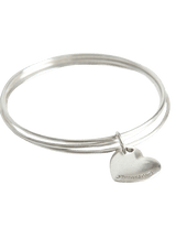 HEART TRIPLE BANGLE BRACELET