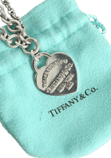 RETURN TO TIFFANY DOUBLE CHAIN HEART BRACELET