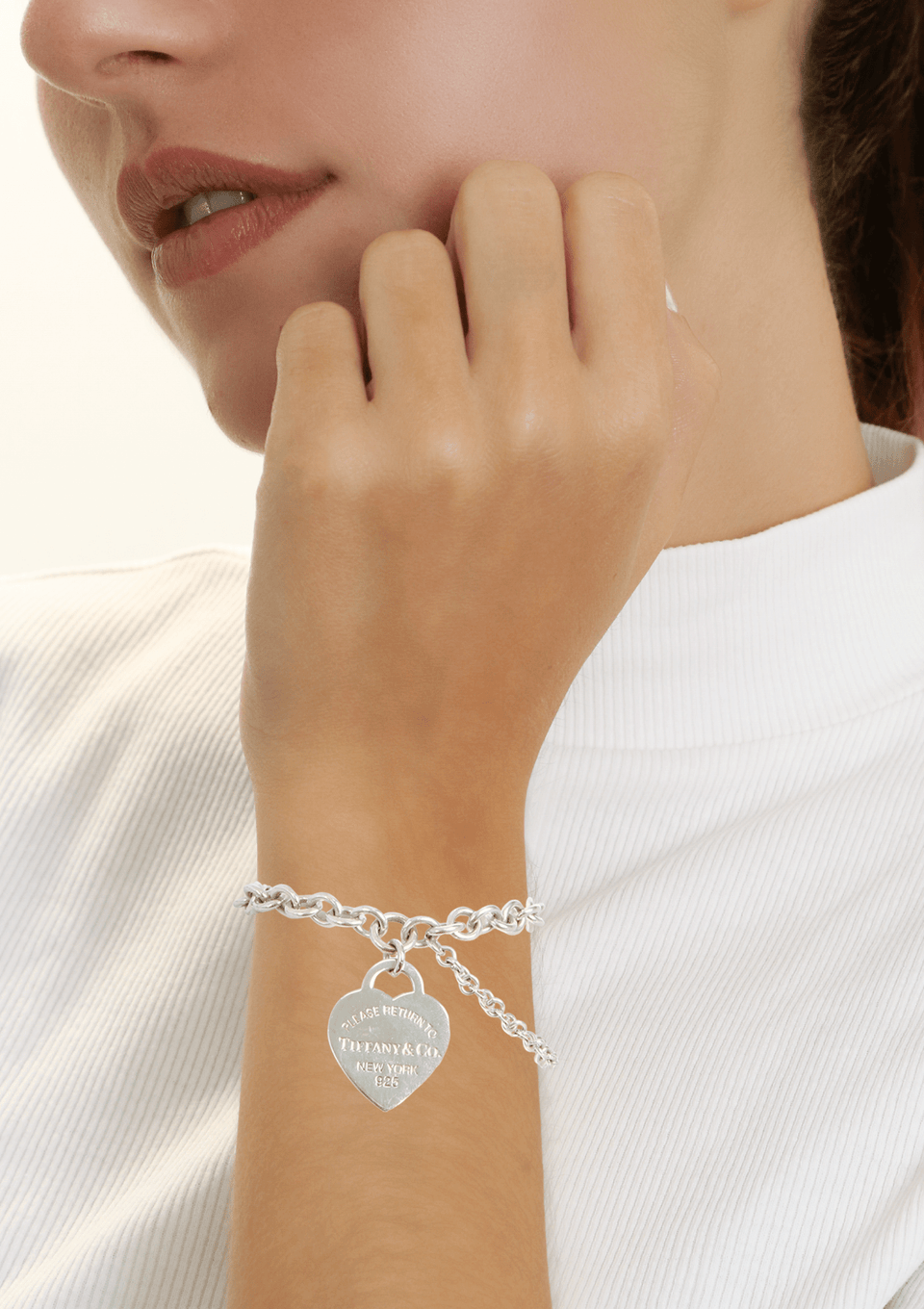 VINTAGE ティファニー Return to heart bracelet PULSEIRA TIFFANY & CO. RETURN TO TIFFANY DOUBLE CHAIN HEART