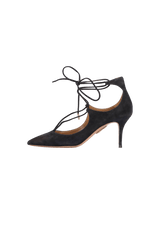 SUEDE PUMPS 37