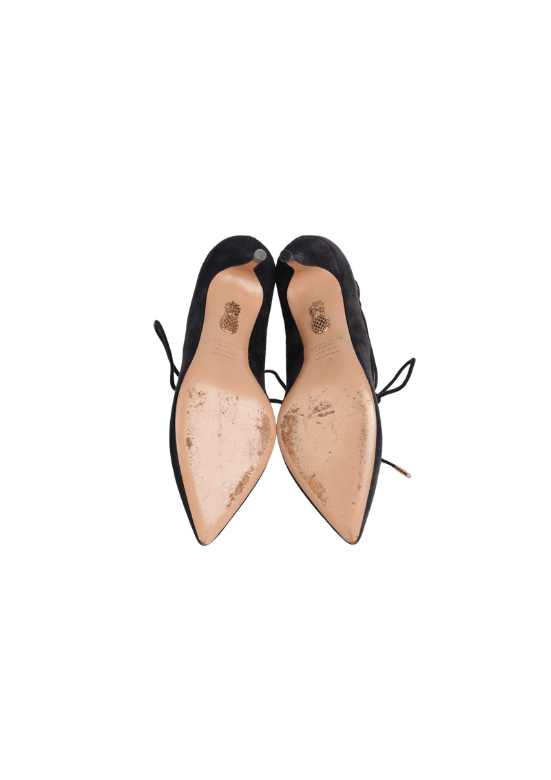 SUEDE PUMPS 37