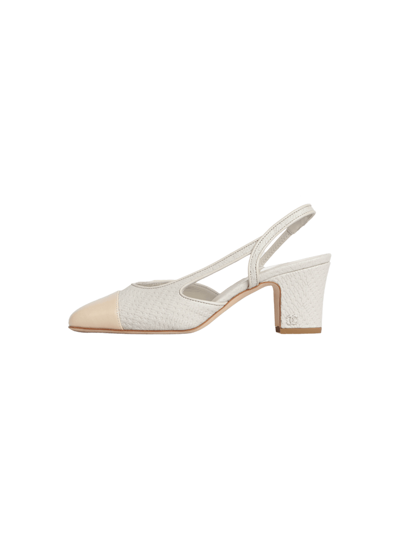 INTERLOCKING CC LOGO SLINGBACK 34