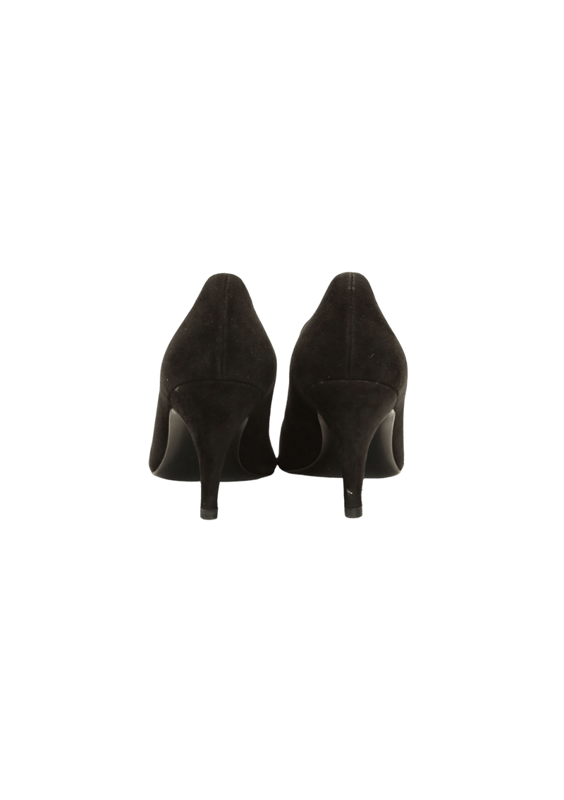 VINTAGE SUEDE PUMPS 38.5