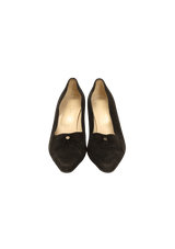 VINTAGE SUEDE PUMPS 38.5