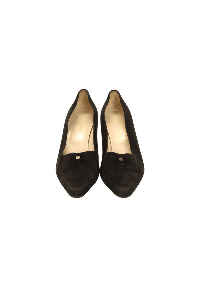 VINTAGE SUEDE PUMPS 38.5