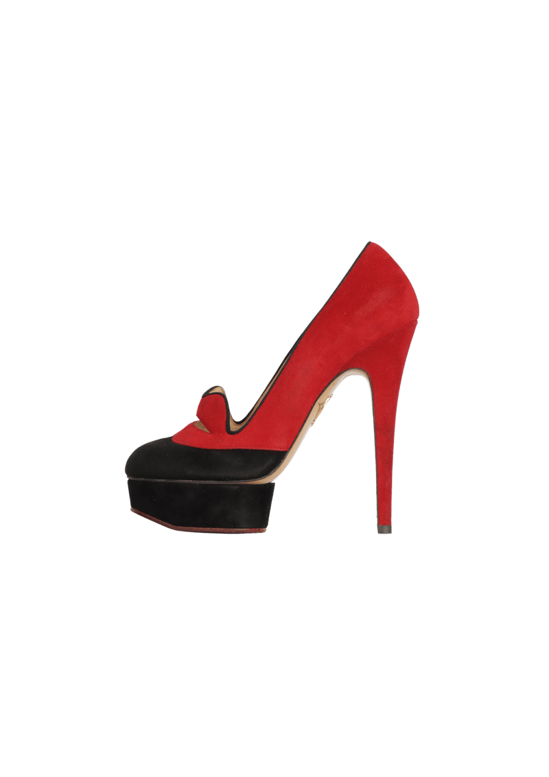 SUEDE PUMPS 36