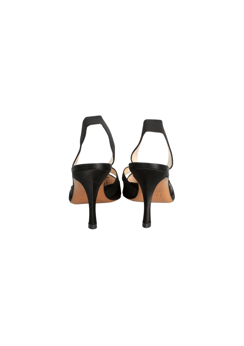 VINTAGE SATIN PUMPS 39.5