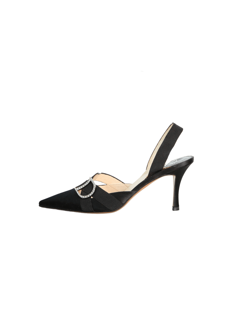 VINTAGE SATIN PUMPS 39.5