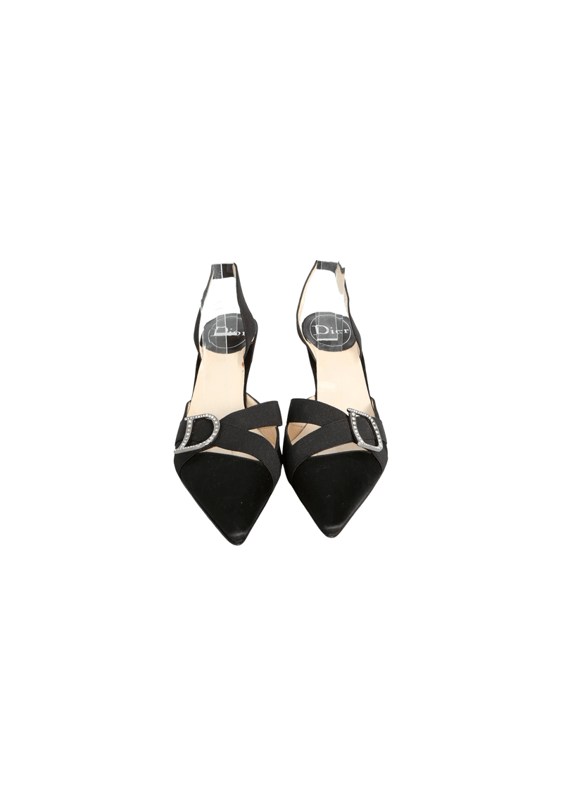 VINTAGE SATIN PUMPS 39.5