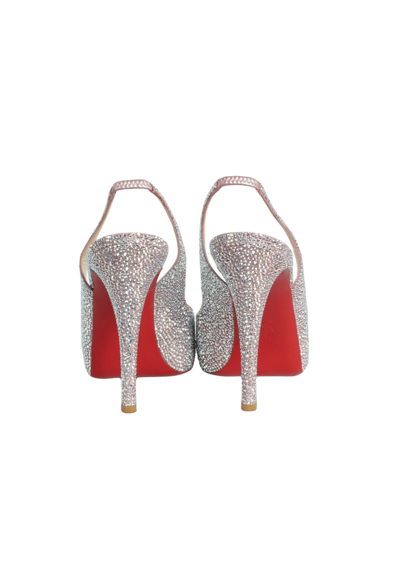 CRYSTAL SLINGBACK PUMPS 37