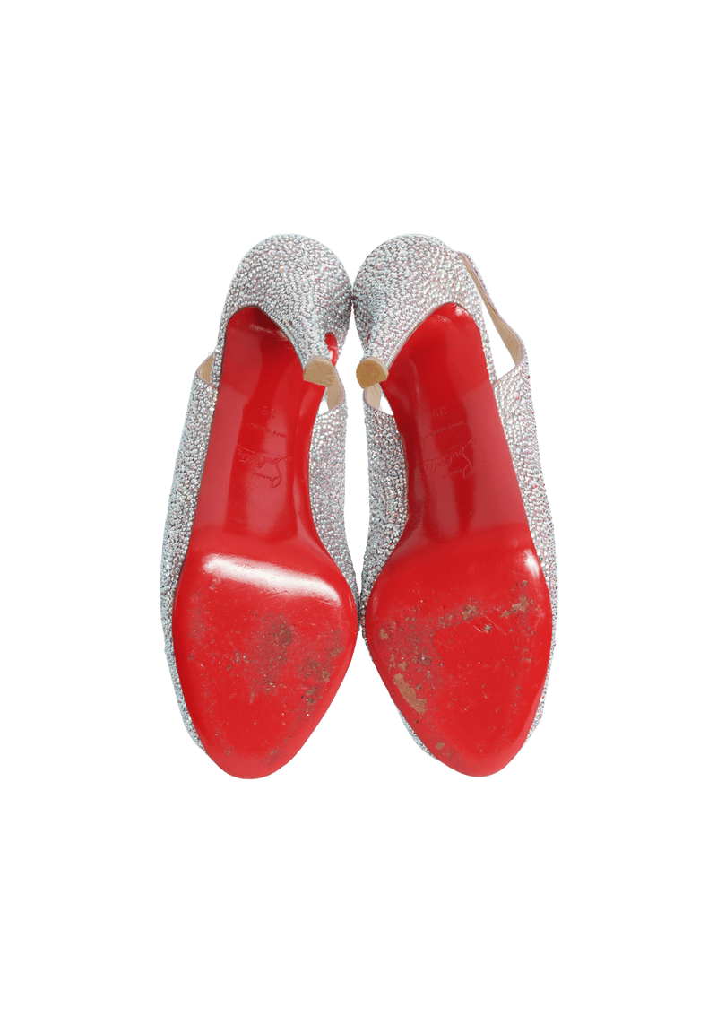 CRYSTAL SLINGBACK PUMPS 37