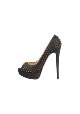 DENIM LADY PEEP SPIKES 150 PUMPS 38