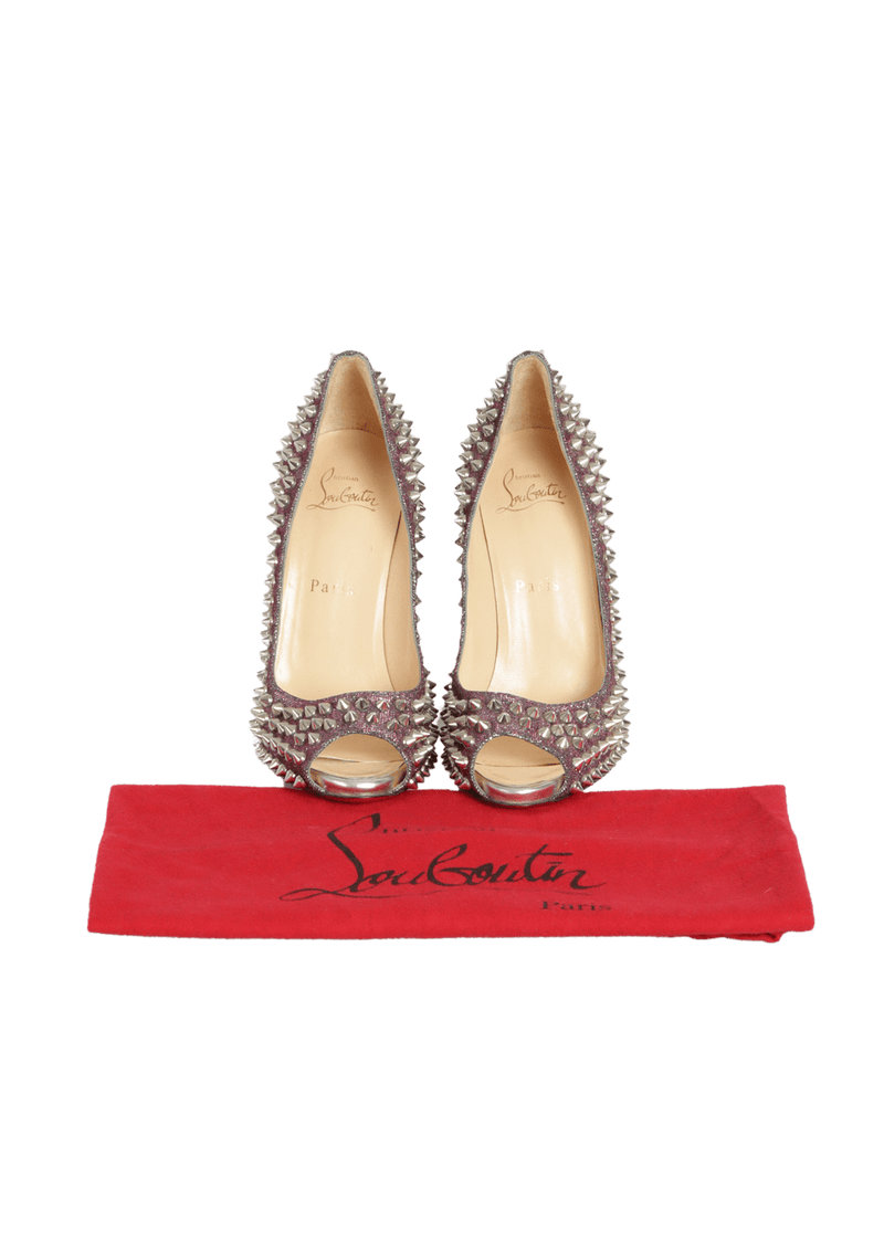 FLO SPIKES 120 STUDDED ACCENTS PUMPS 34.5