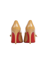 WALLIS MARY JANE 85 PATENT CALF PUMPS 36