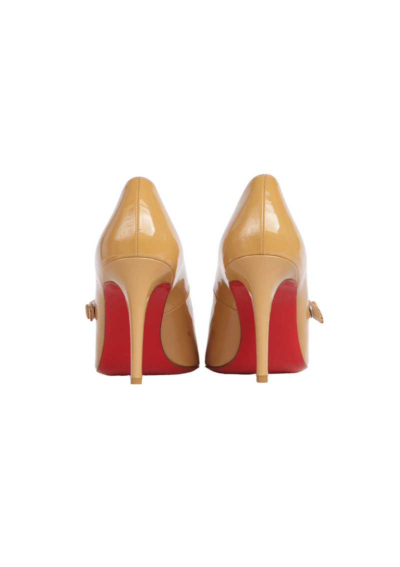 WALLIS MARY JANE 85 PATENT CALF PUMPS 36