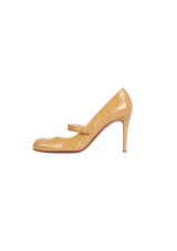 WALLIS MARY JANE 85 PATENT CALF PUMPS 36