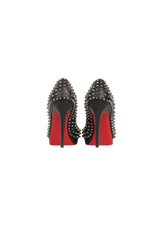 YOLANDA SPIKES PEEP TOE 120 PUMPS 36.5