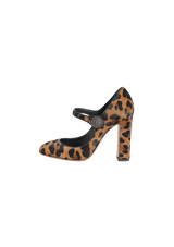 ANIMAL PRINT MARY JANE PUMPS 37
