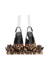 LEOPARD CRYSTALS SLINGBACK PUMPS 35.5
