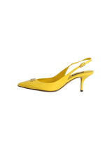 LOGO PLAQUE SLINGBACK PUMPS 37