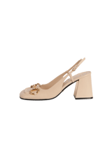 BABY HORSEBIT SLINGBACK PUMPS 37