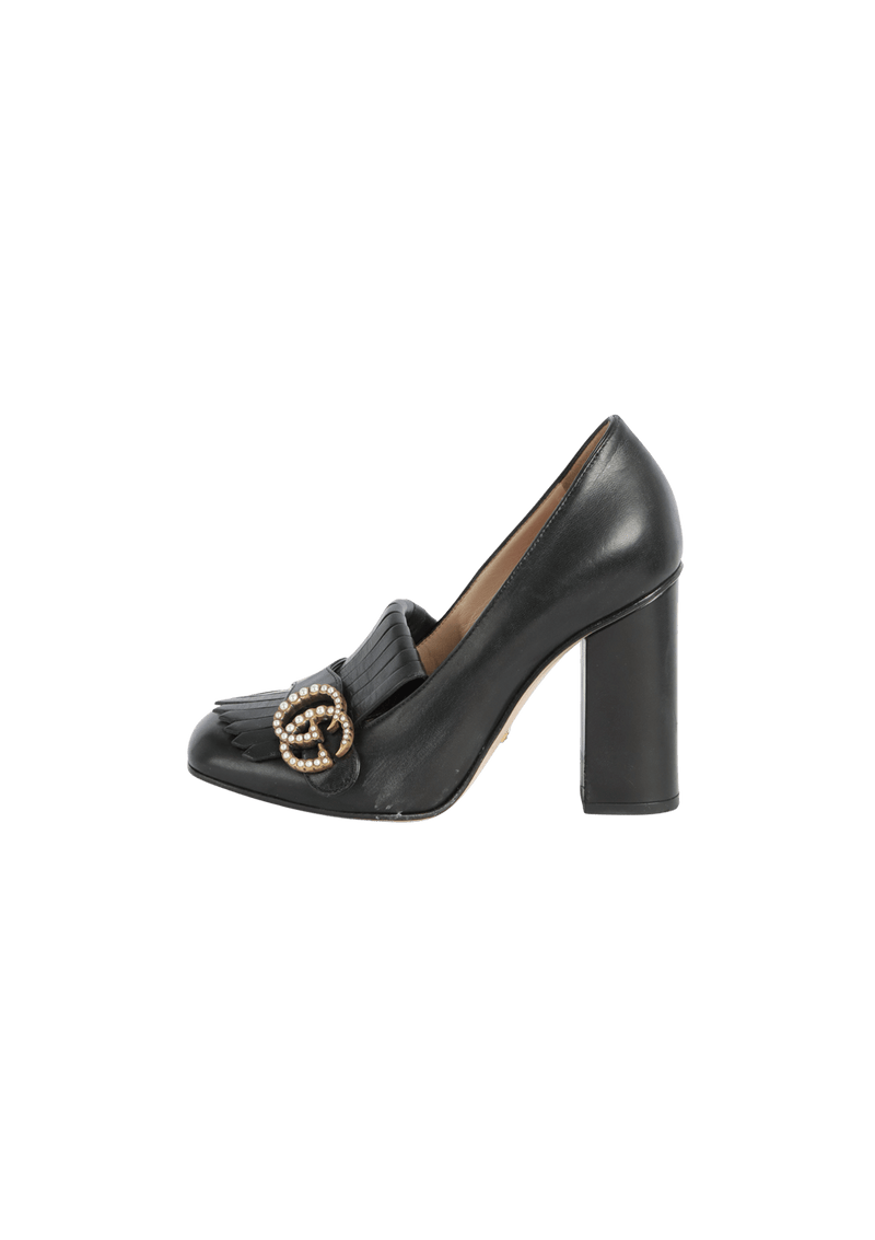 GG MARMONT FRINGE LOAFERS PUMPS 35.5