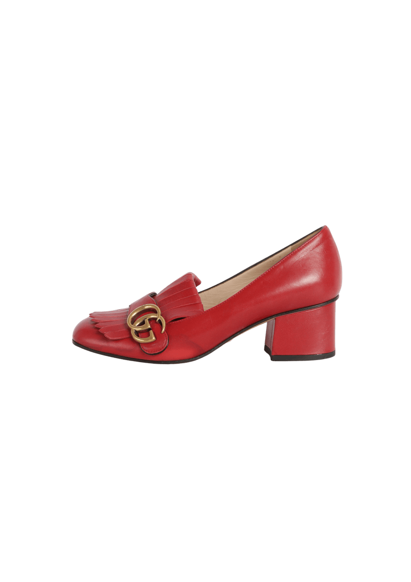 GG MARMONT FRINGE LOAFERS PUMPS 35