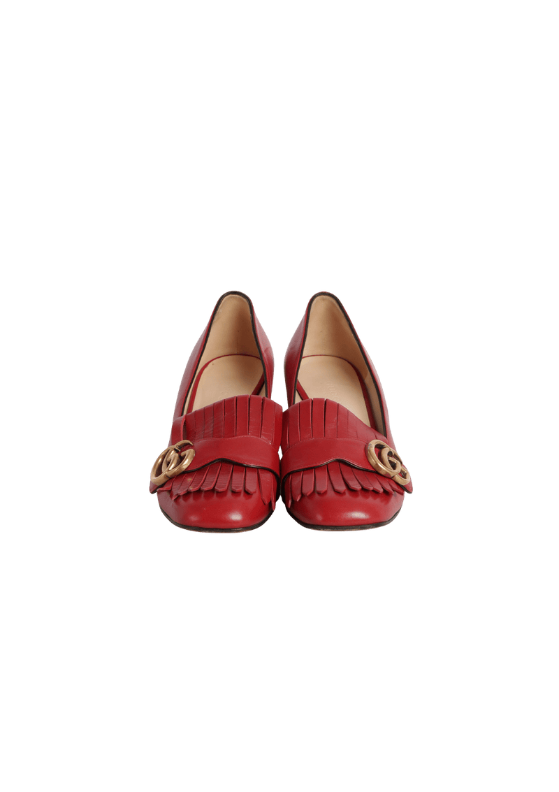 GG MARMONT FRINGE LOAFERS PUMPS 35