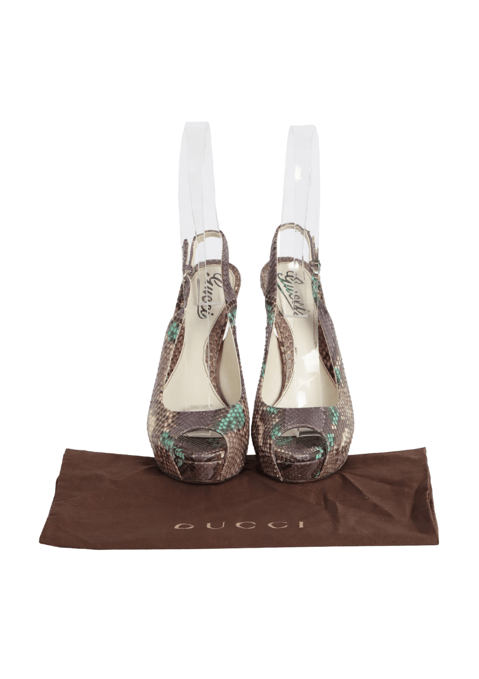 Gucci Python Print Pump PUMPS GUCCI PYTHON SLINGBACK PUMPS ANIMAL PRINT 35.5 ORIGINAL – Gringa