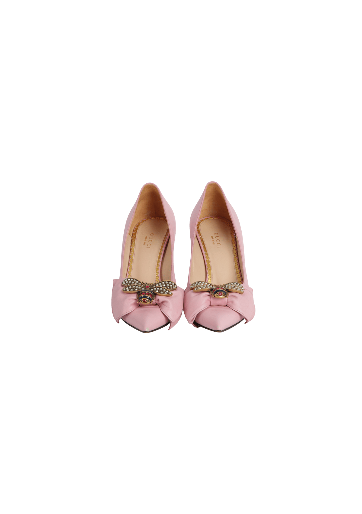 PUMPS GUCCI QUEEN MARGARET PUMPS ROSA 37.5 ORIGINAL Gringa