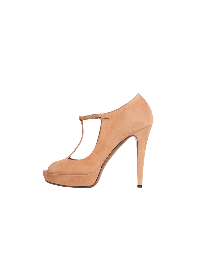 SUEDE PUMPS 36.5